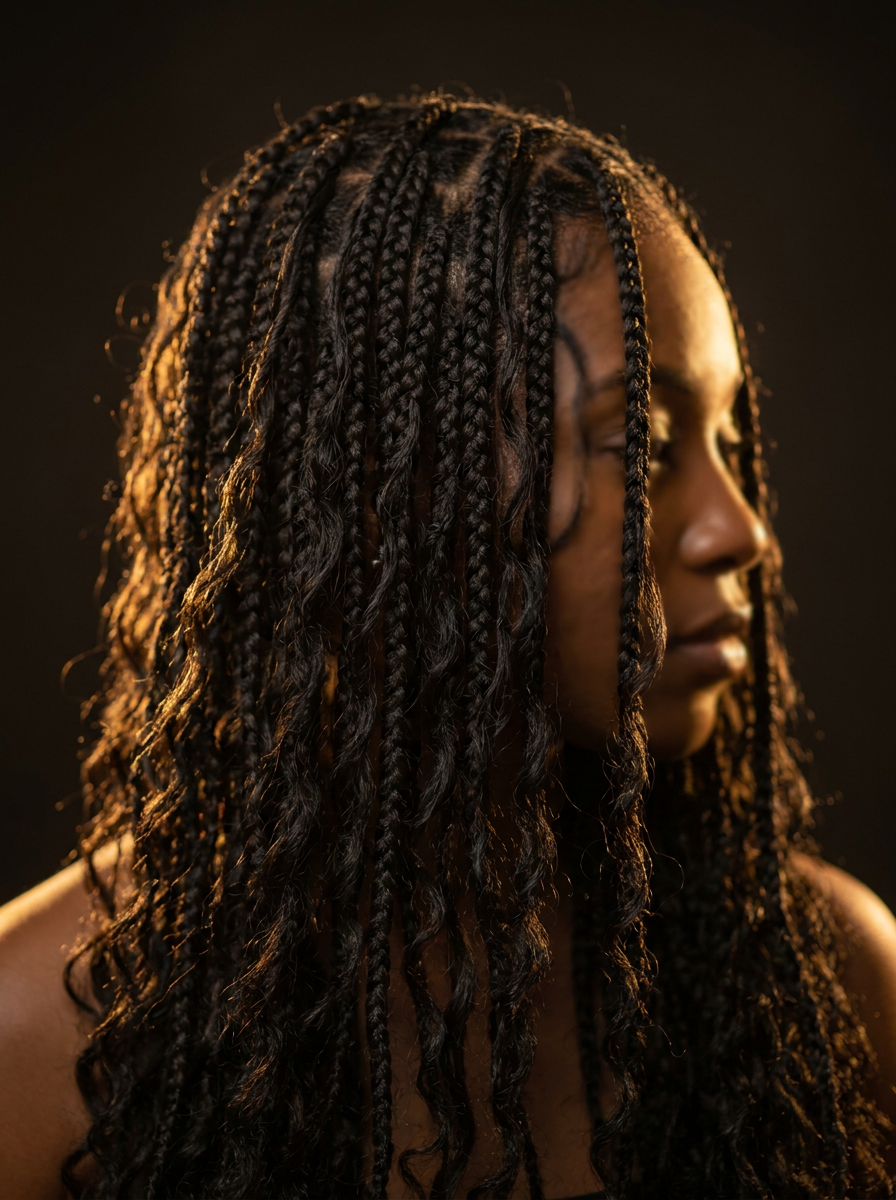 Boho Knotless Braids